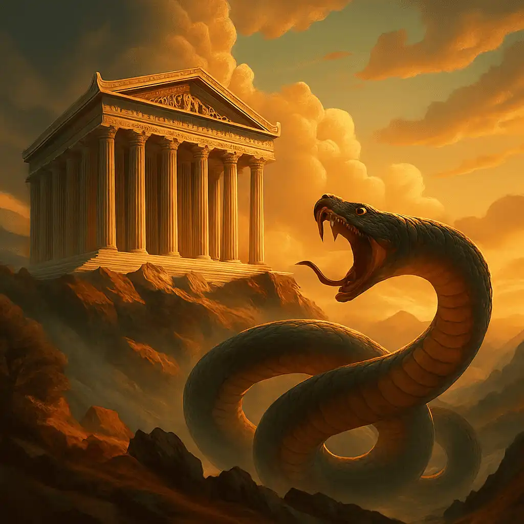 Apollo 2 Serpente Pitone sconfitto dal dio Apollo
