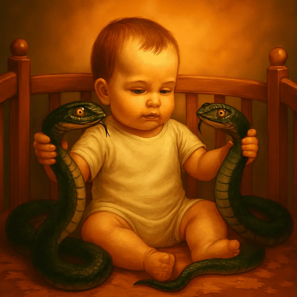 Il piccolo Ercole con i serpenti