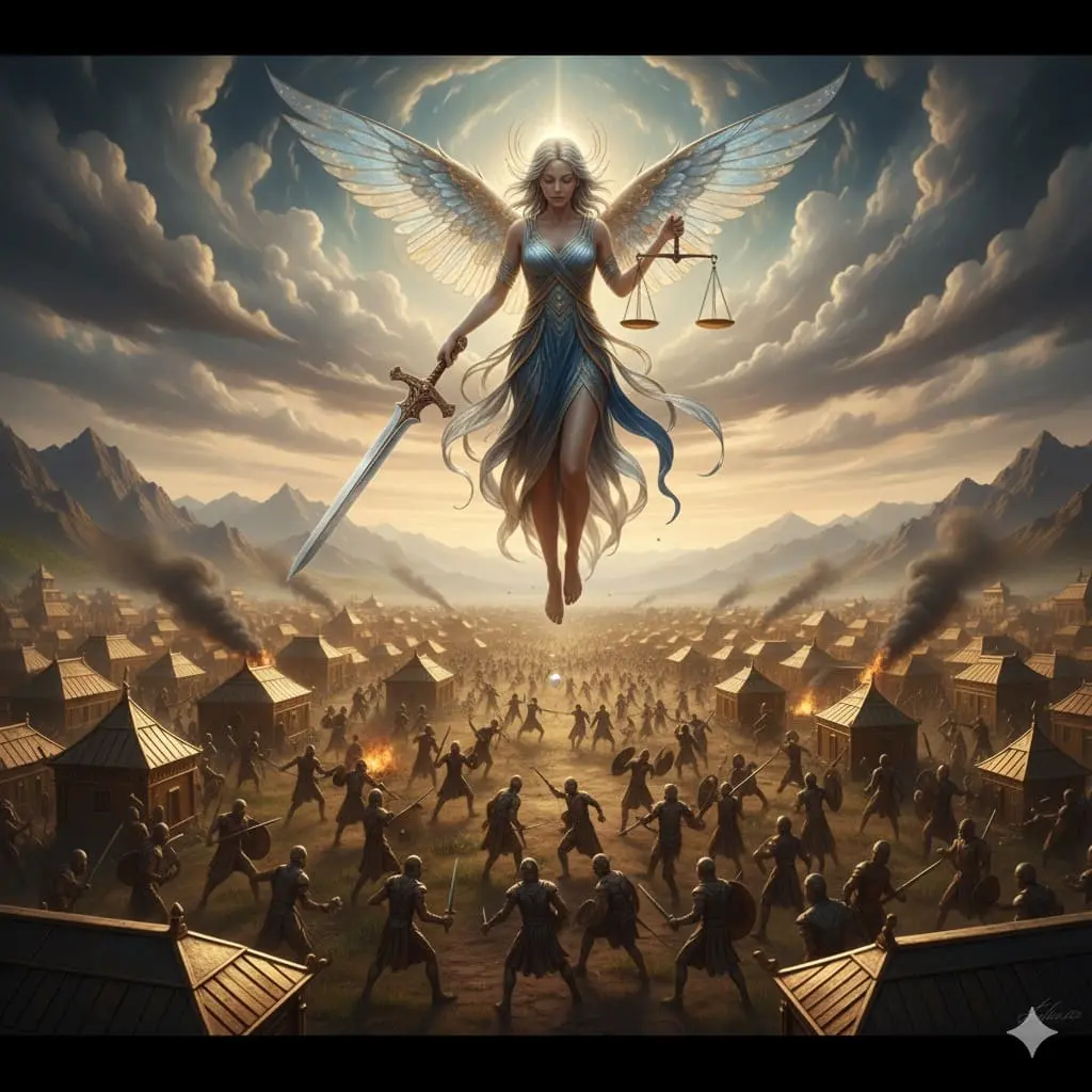 Costellazione della Vergine 3 Dike, la Giustizia lascia la terra nel mito delle 5 età dell'uomo per formare la costellazione della vergine.