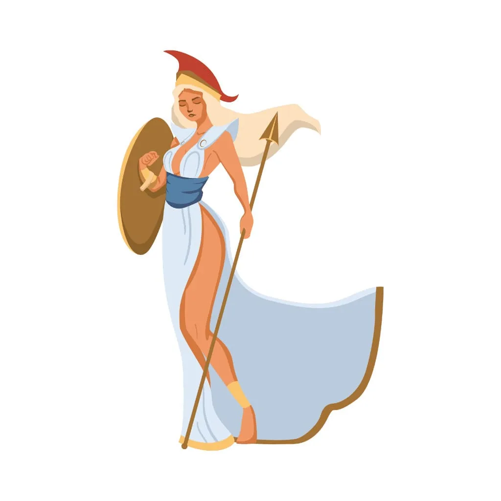 icona dea Atena o Minerva