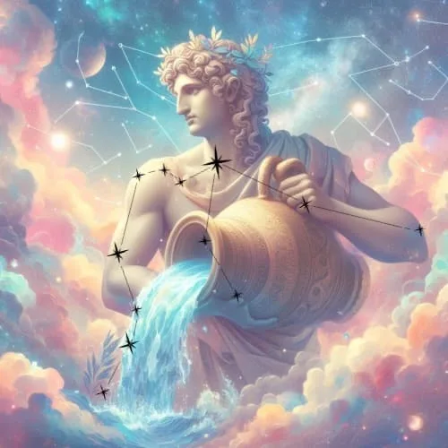 Zeus e Ganimede 1 Rappresentazione della costellazione dell'Aquario o costellazione dell'Acquario