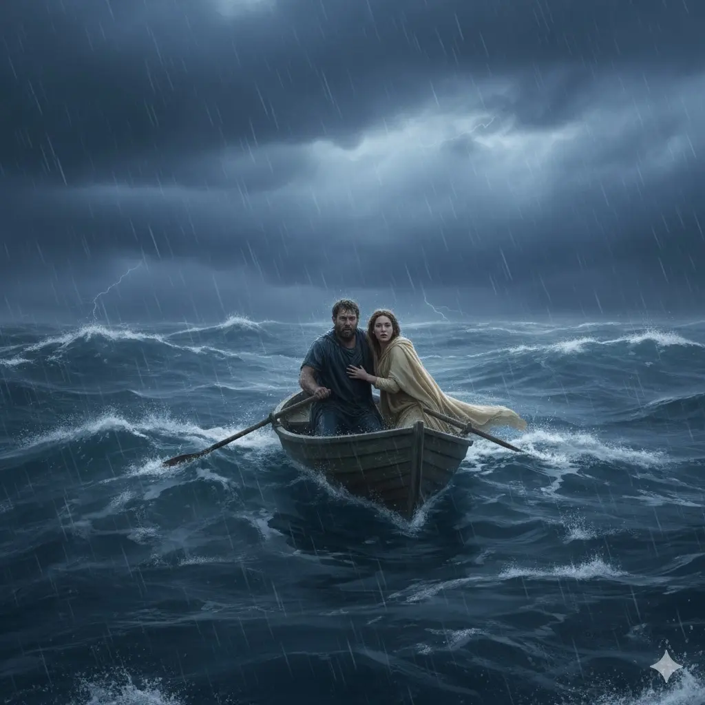 Zeus e Ganimede 4 Deucalione e Pirra nel diluvio universale