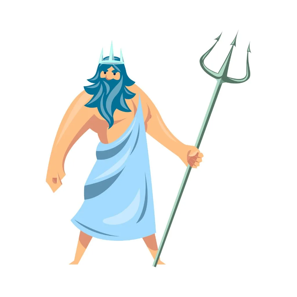 icona dio Poseidone o Nettuno