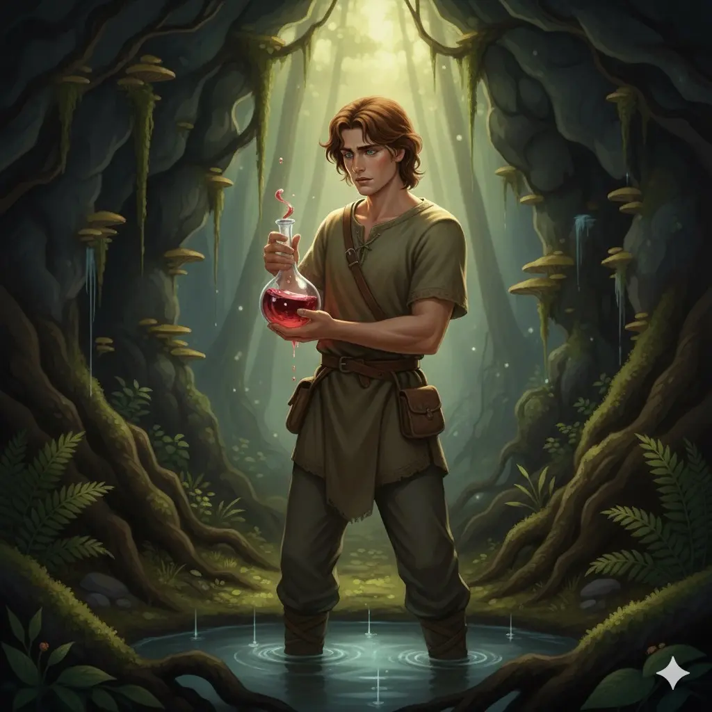 Asclepio Esculapio dio della medicina con il sangue di Medusa