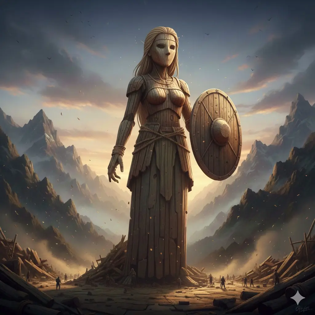 Il Palladio , statua di Pallade amica della dea Atena (dea Minerva)